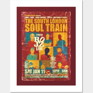 POSTER TOUR - SOUL TRAIN THE SOUTH LONDON 101 Posters and Art